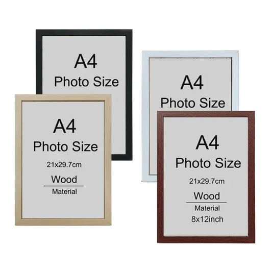 Customizable Frame with Glass A4 Size – Perfect for Certificates, Documents & Wedding Photos