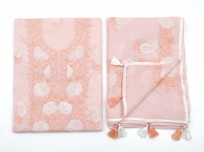 Hand-Embroidered Lucknowi Two-Piece Collection