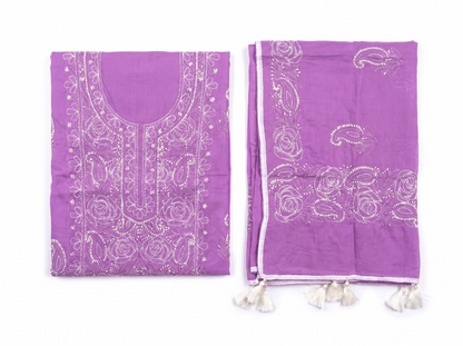 Hand-Embroidered Lucknowi Two-Piece Collection