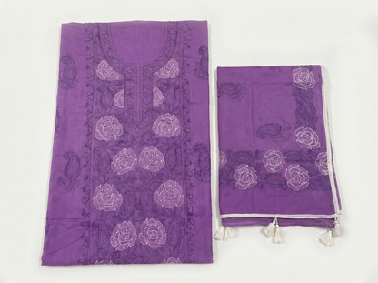 Hand-Embroidered Lucknowi Two-Piece Collection