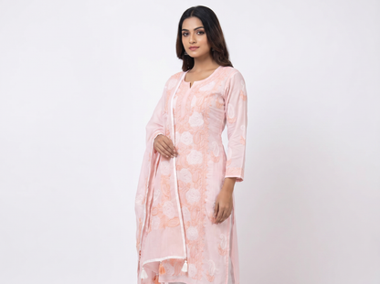 Hand-Embroidered Lucknowi Two-Piece Collection