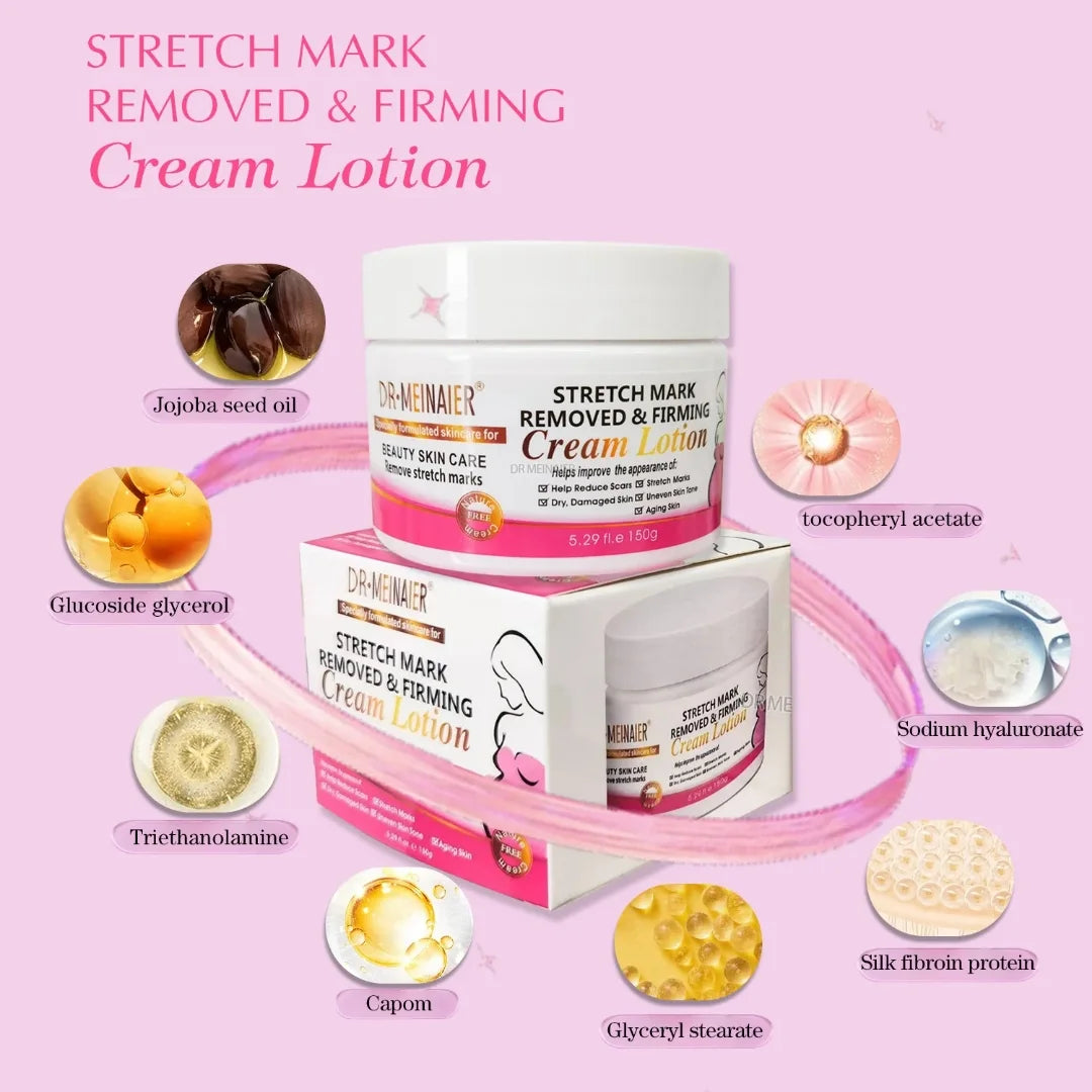 100% Natural Stretch Mark Removal Cream Anti Scars Effective Nourishing Skin Repair Nourish Moisturizer Body Massage Cream