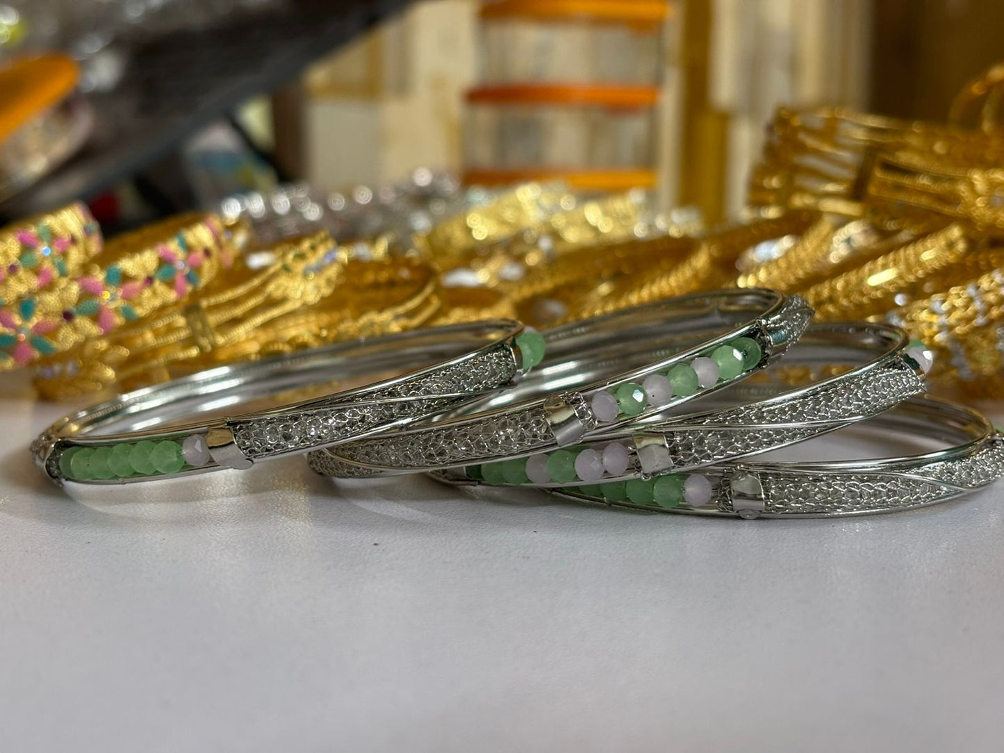 Premium Golden Churi / Bracelet Set for Women