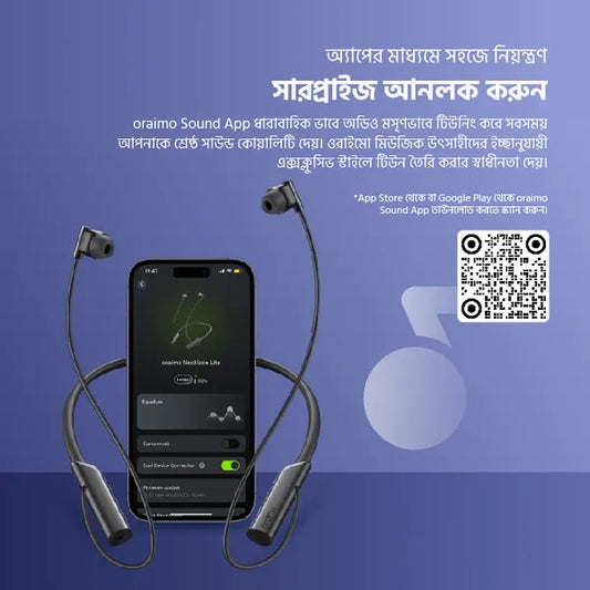 oraimo Necklace Lite Call Vibration Wireless Headphones