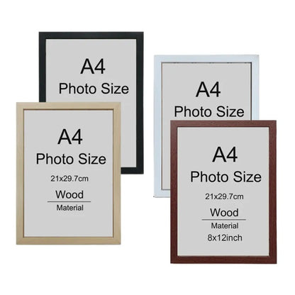 Customizable Frame with Glass A4 Size – Perfect for Certificates, Documents & Wedding Photos