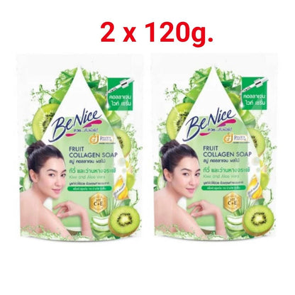 BeNice Fruit Collagen Soap features a Mixed Berry and Tomato formula designed to boost skin radiance